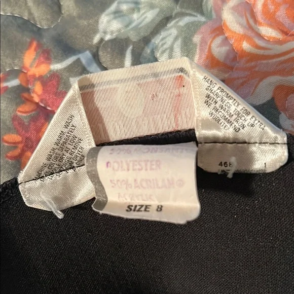 Elegant Black Button Up Women's Vest size 8 - Picture 14 of 14